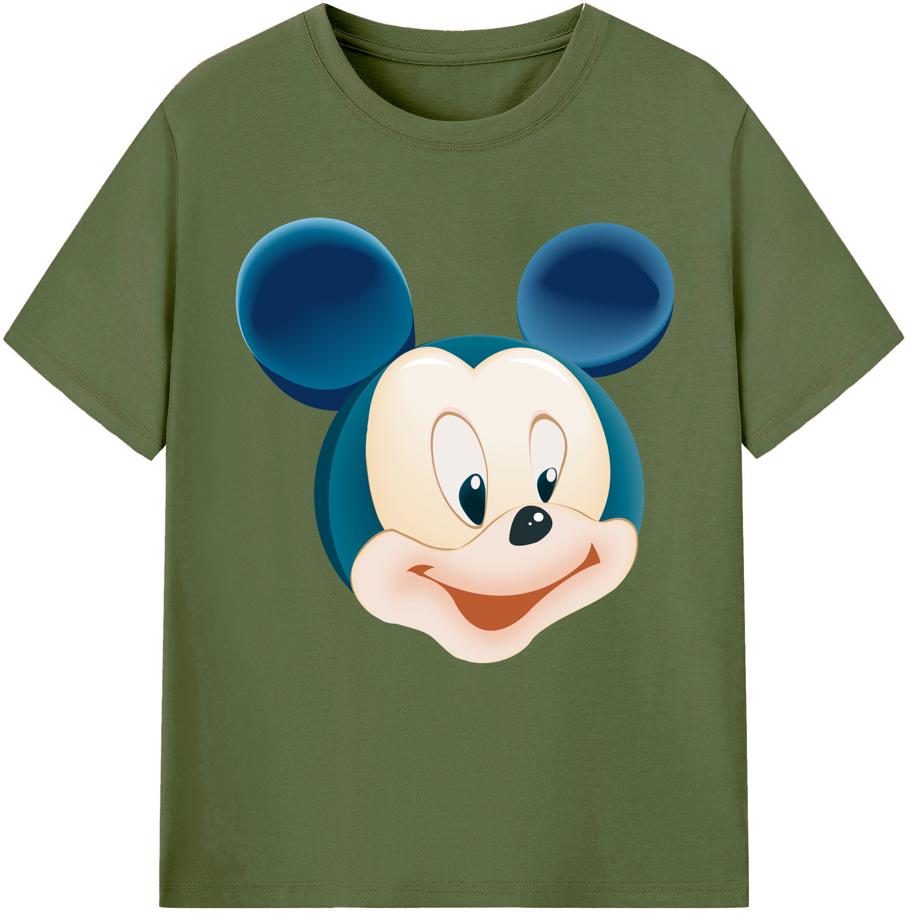 （画像用） ミッキーマウス Mickey Mouse 綿100％半袖Tシャツ（フロントプリント）